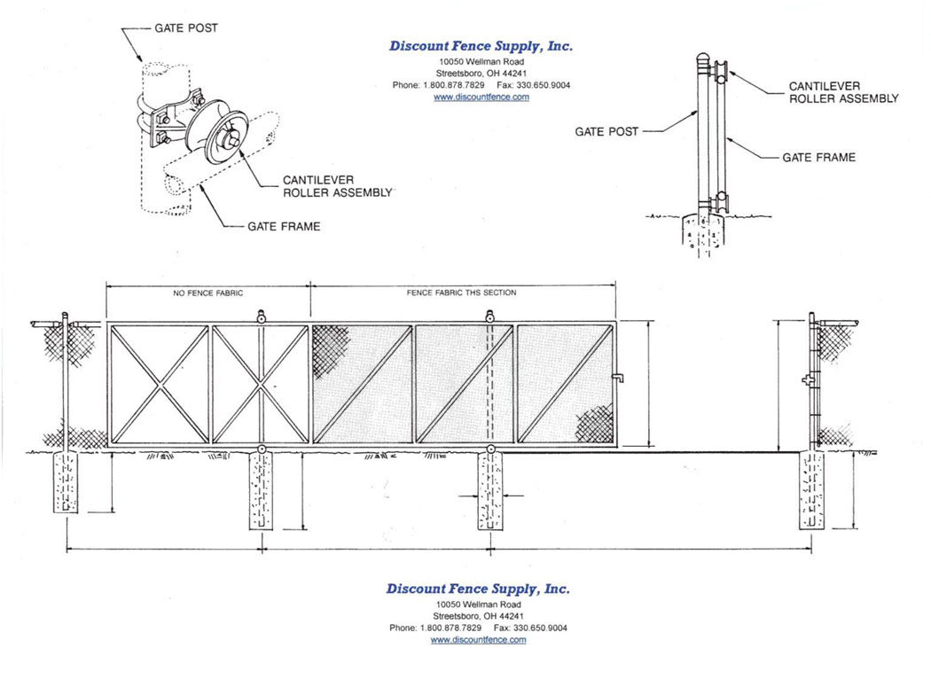 Cantilever Gate Fittings Discount Fence Supply Inc 