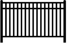 Jerith Style 202 Modified Aluminum Fence