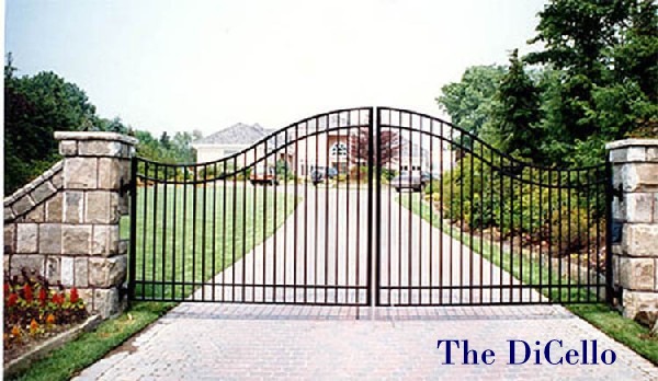 The DiCello wrought iron gates by Finelle Wrought Iron