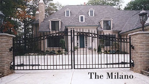 Milano Wrought iron fencing gate