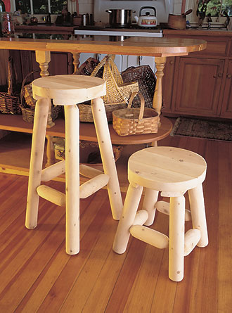 Cedar Bar Stools