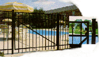 Aluminum fence gates