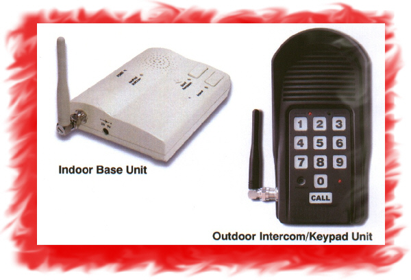 wireless intercom and keypad