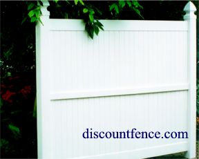 Norfolk 1 privacy fence uses a stand alone 3" vinyl picket