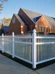 New Castle eith Midrail Vinly Fence