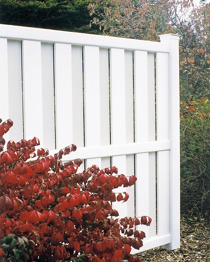 The Lexington Privacy vinyl fence offers the same tongue and groove construction with a more competitive price. 