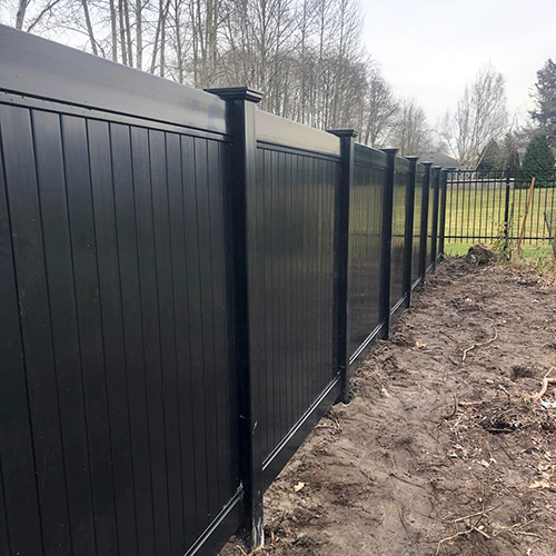 black fencing