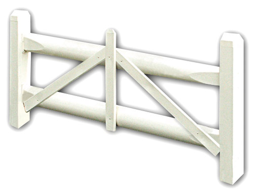 vinyl split rail fence section