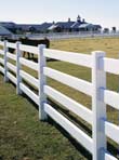 Post and Rail Four Rail Vinyl Fences