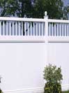 Galveston Vinyl Fencing with Victorian Accent