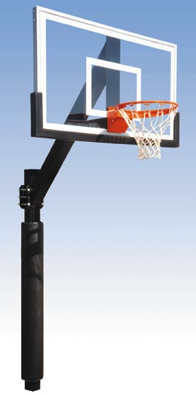 Fixed basketball backboard systems