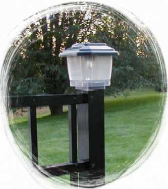 Solar Powered Lighted Post Caps for Aluminum Fencing