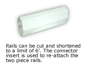 vinyl split rail fence rail