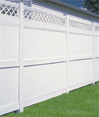 Galveston with Lattice Accent Privacy Fence