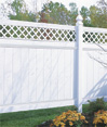 Chesterfield with Lattice Accent Vinyl Privacy Fence