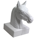 Horse Head Vinyl Post Cap